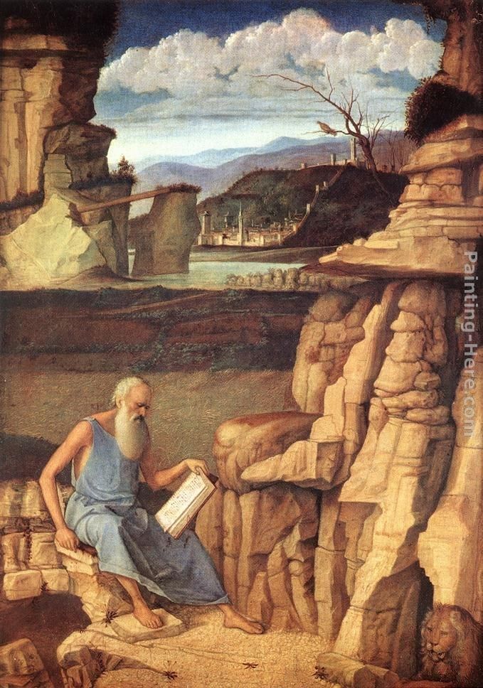 Giovanni Bellini St. Jerome Reading in the Countryside